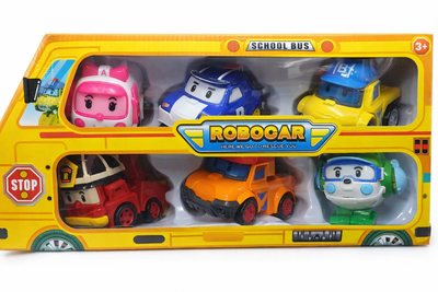 Набор трансформеров Робокар Поли Robocar Poli 6 героев в наборе