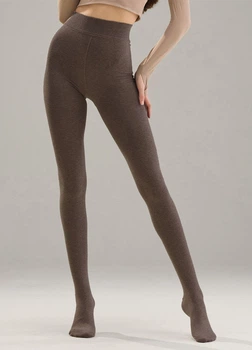 Женские колготки с утяжкой флис 220г. капучино One size