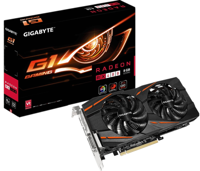 Відеокарта AMD Radeon RX 480 8GB Gigabyte G1 Gaming (GV-RX480G1 GAMING-8GD) Б/В