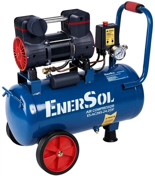 Безмасляный воздушный компрессор EnerSol ES-AC285-24-2OF, 230В, 108кВт, 24л, 285л/мин, 8бар, 145кг (636565)