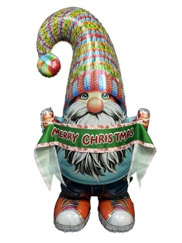 Фольгированный шар-фигура Новогодний гном Merry Christmas 125 см