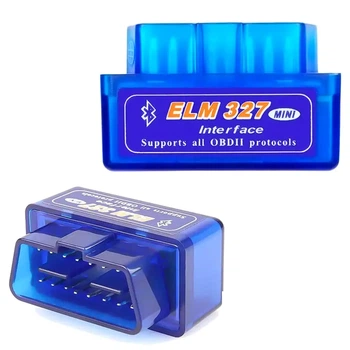 Автосканер OBD2 ELM327 версия 1.5 с автономным освещением 27 светодиодов для диагностики автомобиля