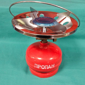 Газовий балон з пальником туристичний кемпінговий 1.2 л