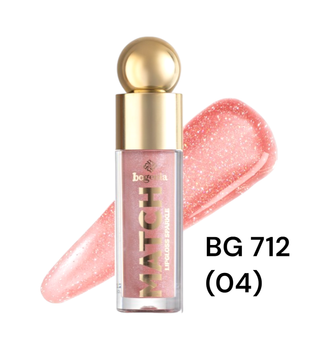 Блиск для губ Bogenia BG 712 Match Lipgloss Sparkle 004 4.6 мл