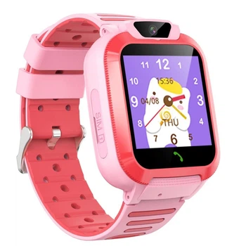 Дитячий смарт годинник Q8 Smart Watch з 4G, GPS трекером, відеодзвінком, прослуховуванням, SIM-картою, геолокацією та SOS кнопкою, розумний годинник для дітей Рожевий