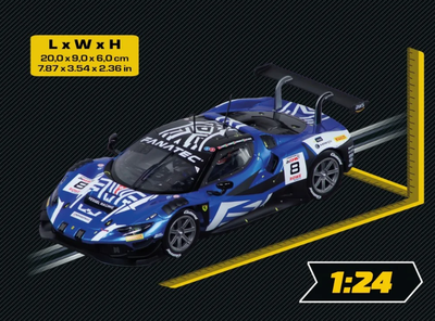 Автомобіль Carrera Digital 124 Ferrari 296 GT3 Kessel Racing, No.8 24H Spa 2024 23989 масштаб 1:24 (4007486239890)