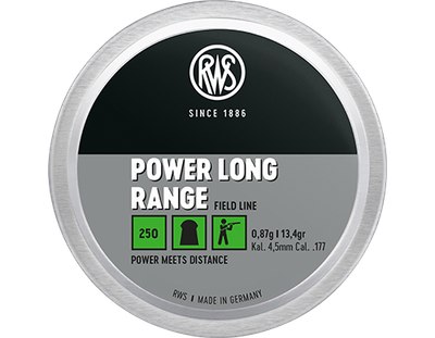 Кульки RWS PowerLongRange 0,87 г.250 шт кал.4,5 мм (1004281)