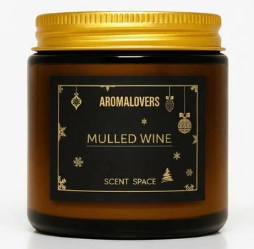 Ароматична соєва свічка AMBER MULLED WINE 120мл