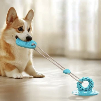 Интерактивная Игрушка Канат с присоской для собак Slipper Toy (01683)