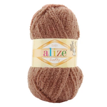 Пряжа Alize Softy, плюшевая, №992 капучино, 50 гр