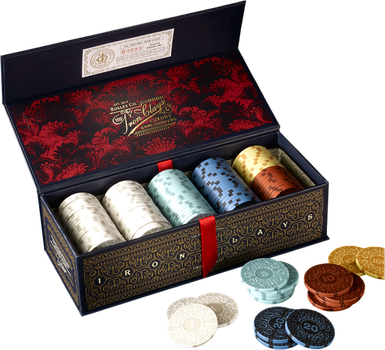 Dodatek do gry planszowej Roxley Games Iron Clays: Żetony do gry Brass 100 szt. (9781988884240)