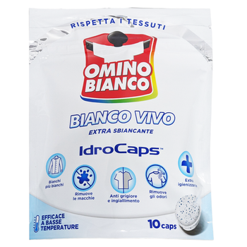 Плямовивідник відбілювач для прання в капсулах OMINO BIANCO add.idROCaps bianc. 10 шт.