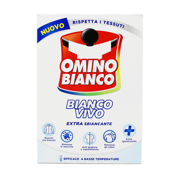 Плямовивідник відбілювач для тканин сипучий OMINO BIANCO add.SMACc.bianco 500 г.