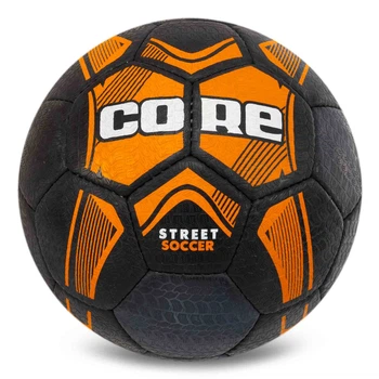 М'яч для вуличного футболу Core STREET SOCCER №5 FB-7942 №5 Чорно-помаранчевий