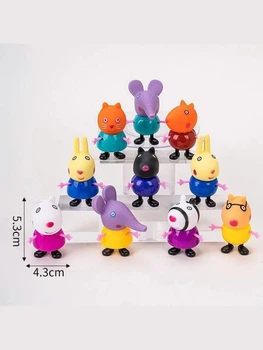 Ігровий набір фігурок Свинка Пеппа Peppa Pig 10 персонажів мультфільму Yangguang Toys Factor (YM 66 A10)