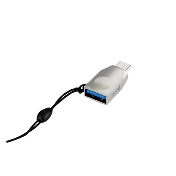Адаптер Hoco UA9 Type-C OTG серый для USB устройств