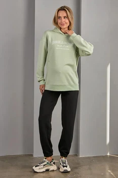 Спортивные штаны для беременных Юла Мама Izzy XL черный (TR-34.061)
