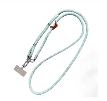 Шнурок на шею Color Cord для телефонов и украшений синий прочный аксессуар для удобства ношения