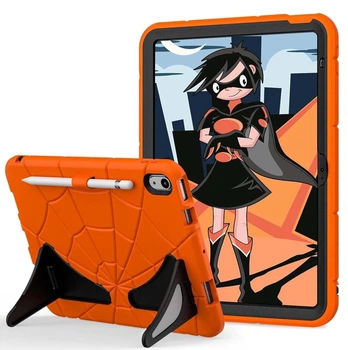 Чехол STR Spider Apple iPad 11" 2025 (A16) детский с подставками Spiderman Orange