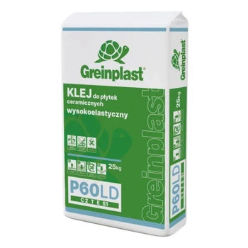 Клей для плитки Greinplast P60LD високоеластичний малопильний C2TES1 25 кг