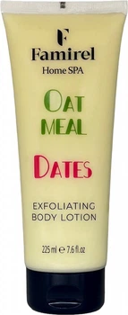 Відлущувальний лосьйон для тіла Famirel Home Spa Exfoliant Body Lotion Oatmeal & Dates Вівсянка та фініки 225 мл (7290114086042)
