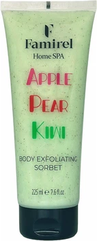 Відлущувальний сорбет для тіла Famirel Home Spa Exfoliant Body Sorbet Kiwi, Pear & Apple Ківі, груша та яблуко 225 мл (7290114086080)