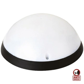 Светильник пластиковый Акуа Полная Луна Опал LED 12W c датчиком движения черный