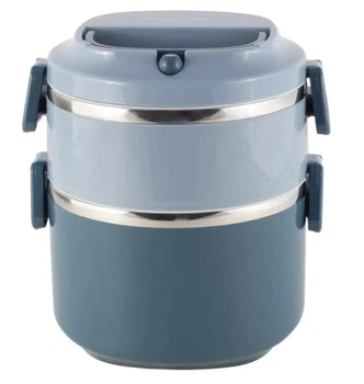 Ланч-бокс двойной Kamille KM-2136 1700 мл синий
