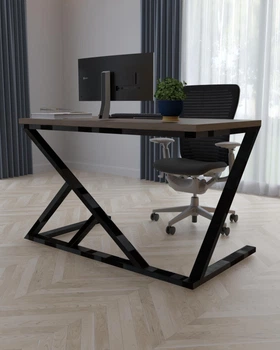 Письменный стол в стиле лофт EcoLoft Vector DSP-1385-4 Монтеверде