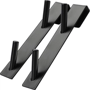 Haczyki na drzwi Kadax Besse podwójne 2 szt. Czarne K9656 (5903699492246)