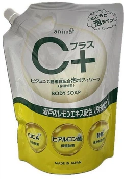 Мило-пінка для тіла змінний блок Rocket Soap C Plus Foaming Body Soap з Вітаміном С 800 мл (4571113802103)