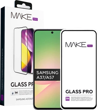 Захисне скло для смартфона Galaxy Samsung A37/A57 MAKE Pro Black (MGP-SA37/A57)