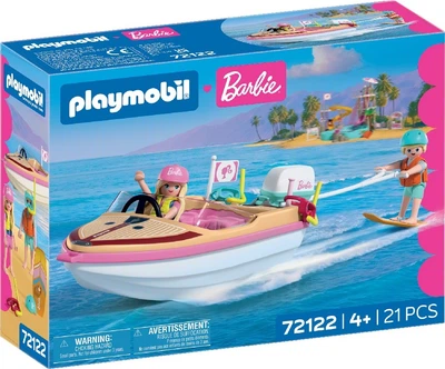 Набір іграшок Playmobil Barbie Пригодницький човен 72122 (4008789721228)