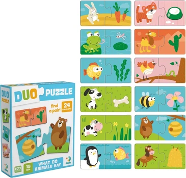Пазл DoDo DUO Хто що їсть (300691)