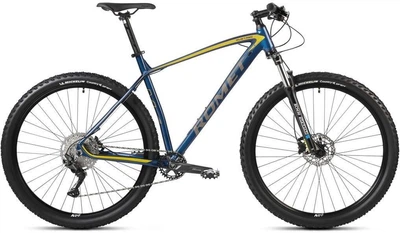Велосипед гірський (MTB) Romet Mustang M4 29 2024 Blue/Yellow