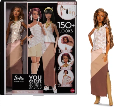 Набір Створи свою Базову ляльку Барбі Barbie Signature You Create Basics Neutral Kit 001 Customizable (JJX35) (JJX35)
