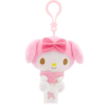Мягкая игрушка брелок Май Мелоди по мотивам аниме My Melody Розовый крольчонок 9х10см
