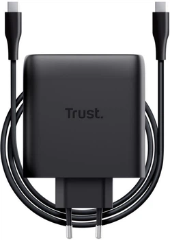 Ładowarka Trust Maxo 100W GaN 2x USB-C PD/PPS Black (25527)