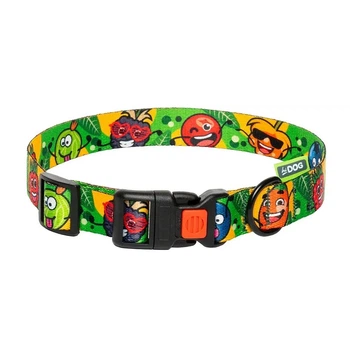 Нашийник ТМ HIDOG "Crazy green fruits" для собаки розмір XL (ширина 25мм обхват шиї 43-66см) арт. 105\1055