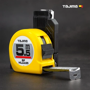 Рулетка строительная TAJIMA HI LOCK SFL25-55BL 5,5 м с держателем на ремень 1001-1652