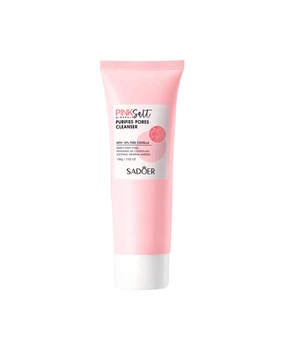 Пінка для вмивання з рожевою сіллю та центелою Sadoer Pink Salt Purifies Pores Cleanser