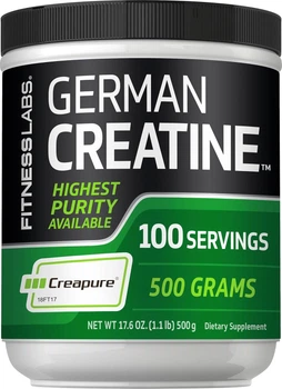 Добавка премиум-класса для роста мышечной массы Fitness Labs German Creatine Monohydrate Powder 500 г
