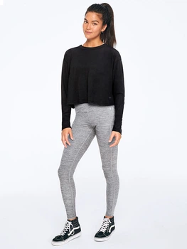 Лонгслив, кофта,реглан черного цвета Victoria's Secret р. XS 30025