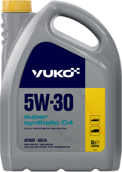 Моторное масло YUKO (VUKO) Super Synthetic C4 5W-30 5 л (4820070246612)