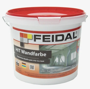 Краска акриловая для стен и потолка Feidal HIT-Wandfarbe 5л