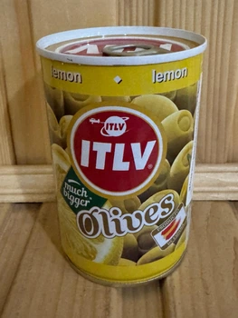 Оливки ITLV зелені фаршировані лимоном 314 мл