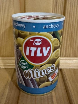 Оливки ITLV зелені фаршировані анчоусом 314 мл