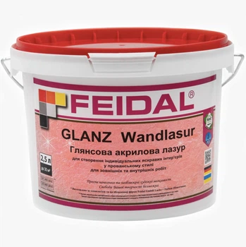 Лазурь акриловая глянцевая Feidal Glanz Wandlasur 2.5л