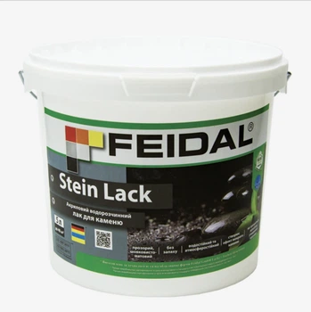Лак акриловый водорастворимый для камня Feidal Stein Lack 5л