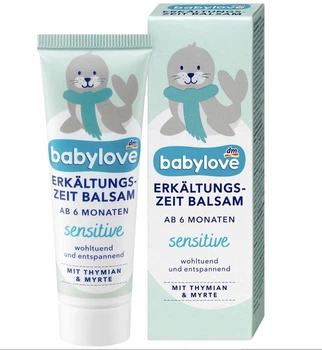 Бальзам для деток от простуды с тимьяном babylove Erkältungszeit Balsam sensitive 30 мл